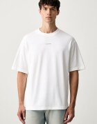 CALVIN KLEIN JEANS тениска мъжка от памук бяла LV04RH803G