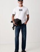 CALVIN KLEIN JEANS тениска мъжка от памук бяла LV04RH818G