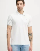 CALVIN KLEIN JEANS тениска с яка мъжка памучна бяла LV040EM269