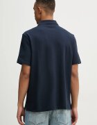 CALVIN KLEIN JEANS тениска с яка мъжка памучна тъмносиня LV04RF209G