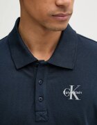 CALVIN KLEIN JEANS тениска с яка мъжка памучна тъмносиня LV04RF209G
