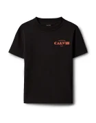CALVIN KLEIN JEANS тениска за деца от памук черна LVCKTJA40B