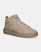 CALVIN KLEIN JEANS Велурени маратонки CHUNKY CUPSOLE HIGH SUEDE