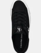 CALVIN KLEIN JEANS VULC FLATFORM LOW CV MG ниски кецове дамски черни ниски YW0YW01763