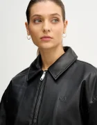 CALVIN KLEIN JEANS Яке в черно преходен модел с уголемена кройка LV047E507G