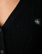 CALVIN KLEIN JEANS жилетка дамска от памук черна LV047H305G