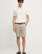 CALVIN KLEIN къс панталон мъжки бежов със стандартна талия LV04LF601G