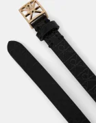 CALVIN KLEIN колан дамски от имитация на кожа черен LV04F7048G