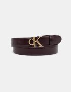 CALVIN KLEIN колан дамски от кожа бордо LV04F7074G