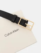 CALVIN KLEIN колан дамски от кожа черен LV04F7049G