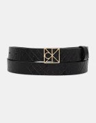 CALVIN KLEIN колан дамски от кожа черен LV04F7063G