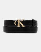 CALVIN KLEIN колан дамски от кожа черен LV04F7074G