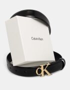 CALVIN KLEIN колан дамски от кожа черен LV04F7074G