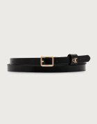 CALVIN KLEIN колан дамски от кожа черен LV04F7146G