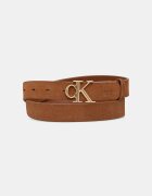 CALVIN KLEIN колан дамски от велур кафяв LV04F7144G