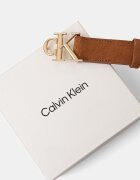 CALVIN KLEIN колан дамски от велур кафяв LV04F7144G