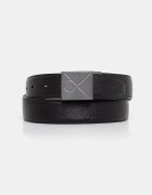 CALVIN KLEIN колан мъжки от кожа черен LV04D7081G
