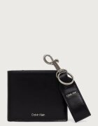 CALVIN KLEIN комплект портфейл и ключодържател мъжки от кожа черен LV04D1367G