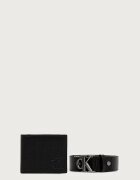 CALVIN KLEIN комплект портфейл и колан мъжки от кожа черен LV04D0017G
