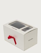 CALVIN KLEIN комплект портфейл и колан мъжки от кожа черен LV04D0017G