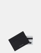CALVIN KLEIN Кожен калъф за карти в черно LV04D1060G