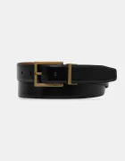 CALVIN KLEIN Кожен колан с две лица мъжки в черно LV04D7052G