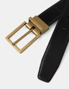CALVIN KLEIN Кожен колан с две лица мъжки в черно LV04D7052G