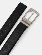 CALVIN KLEIN Кожен колан с две лица мъжки в черно LV04D7057G