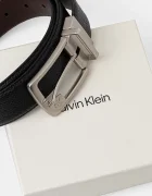 CALVIN KLEIN Кожен колан с две лица мъжки в черно LV04D7057G