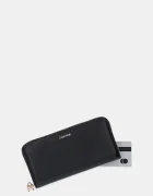 CALVIN KLEIN Кожен портфейл в черно LV04F1093G