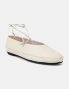 CALVIN KLEIN Кожени балеринки BALLERINA MARY JANE STRAP LTH