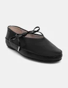 CALVIN KLEIN Кожени балеринки BALLERINA MARY JANE STRAP LTH
