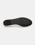 CALVIN KLEIN Кожени балеринки BALLERINA MARY JANE STRAP LTH в бежово HW0HW02656