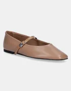 CALVIN KLEIN Кожени балеринки BALLERINA NEW BUCKLE - LTH