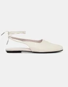 CALVIN KLEIN Кожени балеринки BALLERINA SLING BACK LTH