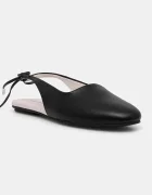 CALVIN KLEIN Кожени балеринки BALLERINA SLING BACK LTH