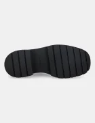 CALVIN KLEIN Кожени боти челси CHUNKY CHELSEA BOOT LTH в черно с равна подметка YW0YW02072
