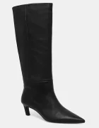 CALVIN KLEIN Кожени ботуши ESS KITTEN HEEL LONG BOOTS