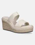 CALVIN KLEIN Кожени чехли WEDGE SANDAL 50 - HE