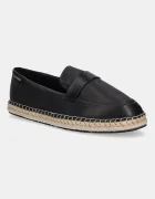 CALVIN KLEIN Кожени еспадрили ESPADRILLE W/CK HW - LTH