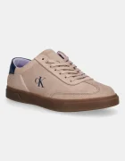 CALVIN KLEIN Кожени маратонки LOW PRO CUPS LACE UP