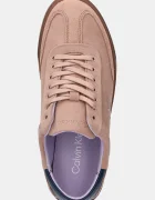 CALVIN KLEIN Кожени маратонки LOW PRO CUPS LACE UP в бежово HW0HW02683