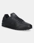 CALVIN KLEIN Кожени маратонки LOW PROFILE RUNNER LTH MG в черно YW0YW02049