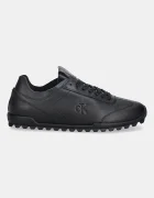 CALVIN KLEIN Кожени маратонки LOW PROFILE RUNNER LTH MG в черно YW0YW02049