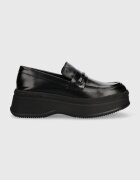 CALVIN KLEIN Кожени мокасини PITCHED LOAFER W/HW