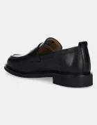 CALVIN KLEIN Кожени мокасини SQ RUBBER LOAFER мъжки в черно HM0HM01901