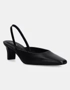 CALVIN KLEIN Кожени обувки с дебел ток HEEL SLING PUMP 50 - LTH