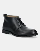 CALVIN KLEIN Кожени половинки обувки ESS RUBBER DESERT BOOT LTH