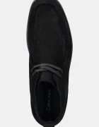 CALVIN KLEIN Кожени половинки обувки HYBRID CUP APRON BOOT NU W мъжки в черно HM0HM02057
