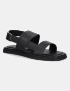 CALVIN KLEIN Кожени сандали BACK STRAP W/ BUCKLE
